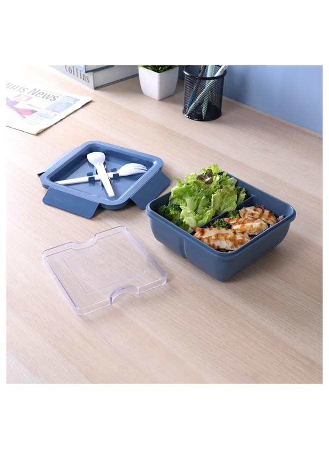 Orchid صندوق غداء من قش القمح مع حجرتين سعة 1000 مل - Image 2