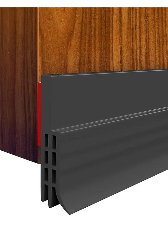 erorex - Door Draft Stopper Under Door Seal Door Bottom Draft Blocker Dust And Noise Insulation Weather Stripping Draft Guard Insulator 100Cm *45Mm - Image 1