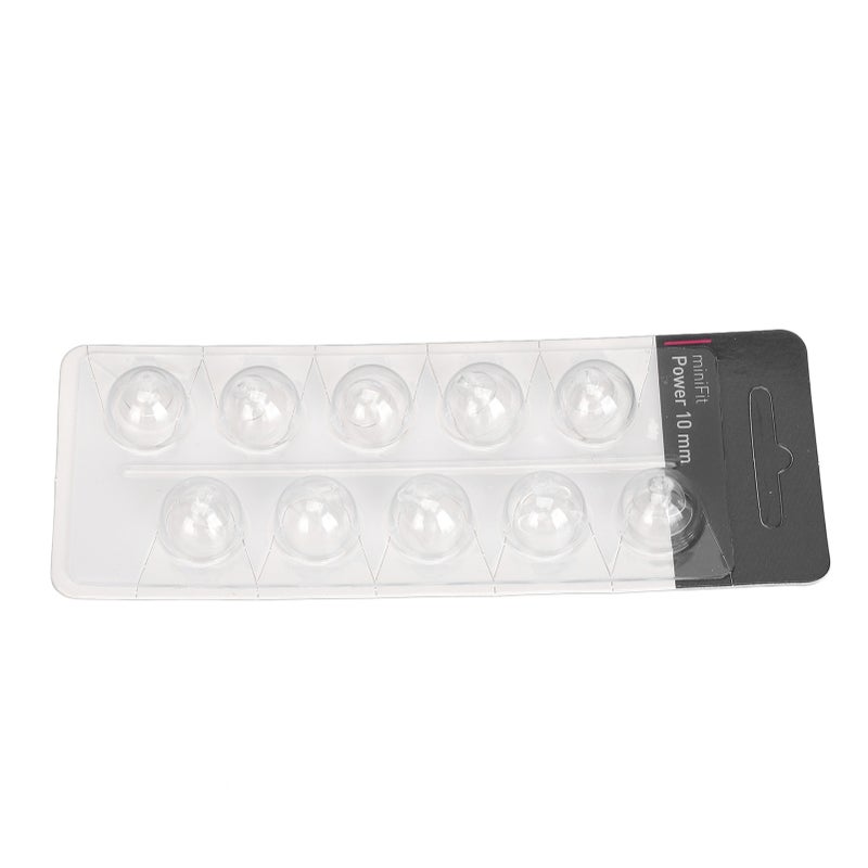 10PCS Sound Amplifier Click Sleeve Double Layer Closed Eardrum Head Sound Aid Domes Tips for MiniFit Power High Translucent 0.4in - Image 4
