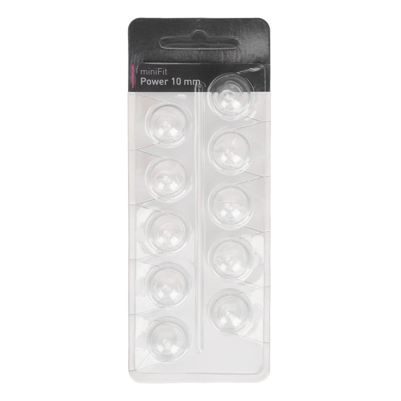 10PCS Sound Amplifier Click Sleeve Double Layer Closed Eardrum Head Sound Aid Domes Tips for MiniFit Power High Translucent 0.4in - Image 1