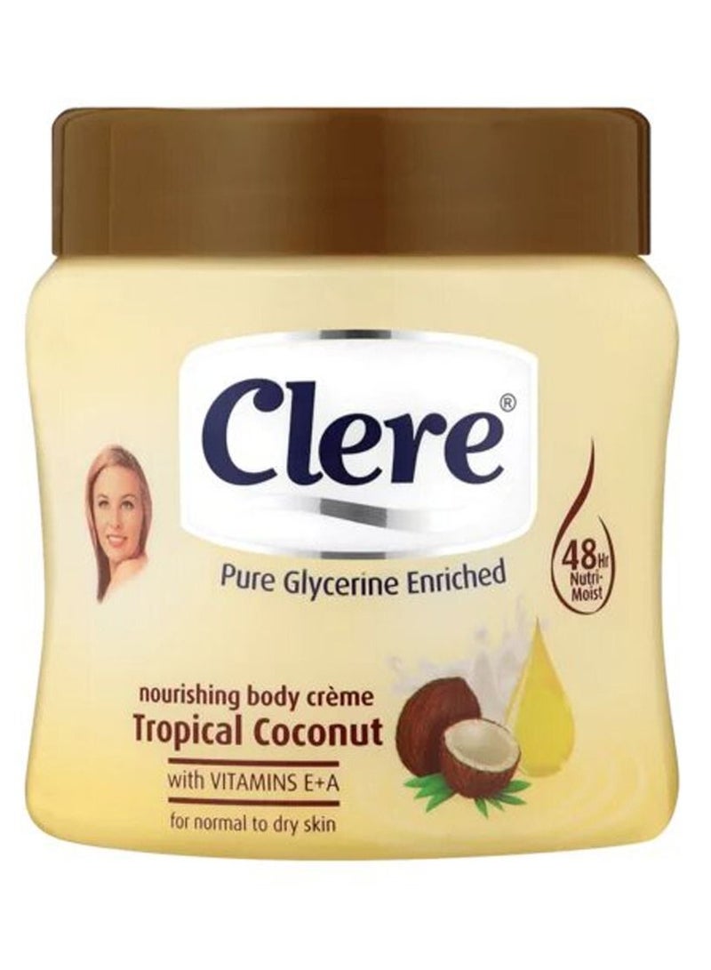 CLERE Nourishing Tropical Coconut Body Cream 300ml - Image 2