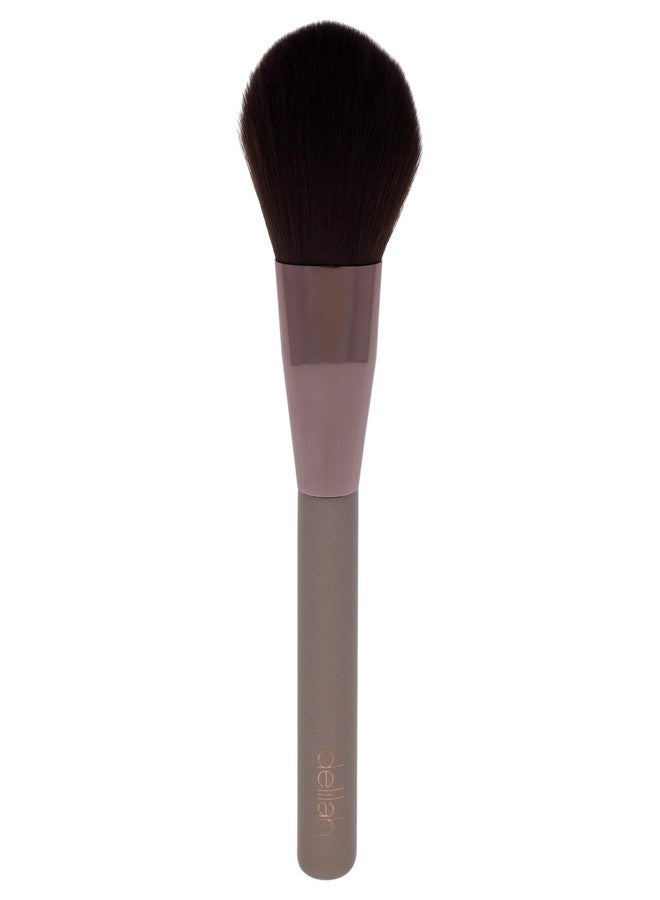 delilah - Large Powder Complexion Brush - Flat, Arched Shaped - Synthetic Fibre Blends - Loose or Pressed Powders - Wooden HAndle - For all Skin Type - Cruelty Free - 1 Pc - Image 5