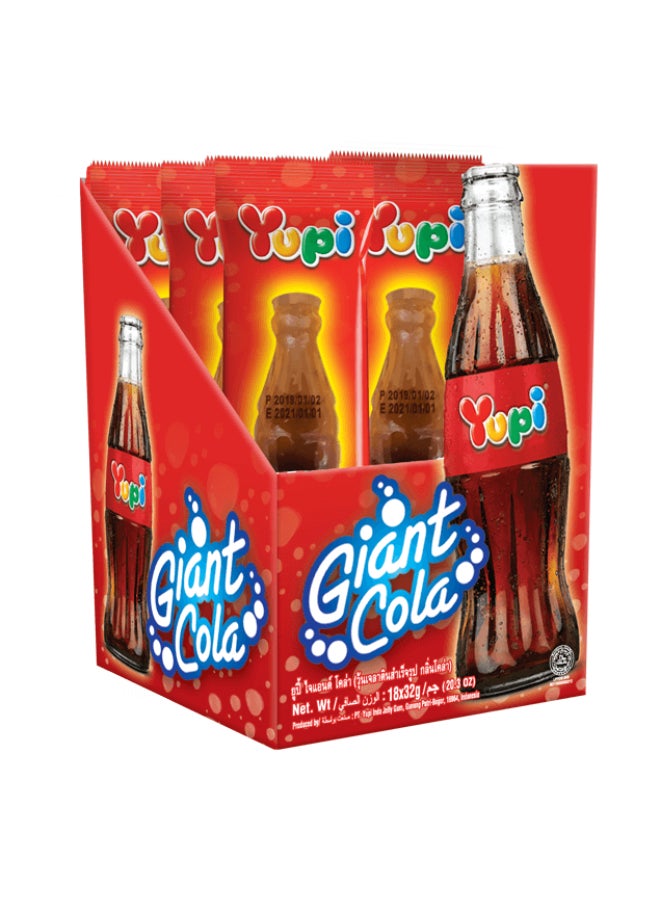 Yupi Giant Cola Shaped Gummy Candy 28 g Pack of 24 - Image 1