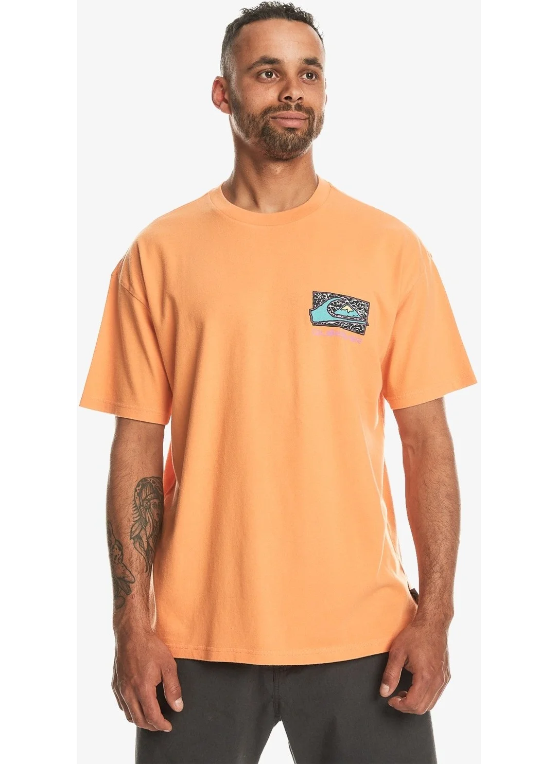 كويك سيلفر Spin Cycle Ss Tangerine Men's T-Shirt EQYZT07653-25178