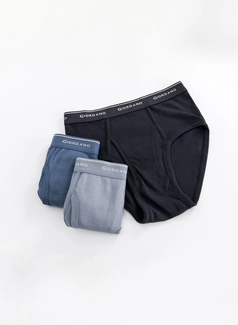 GIORDANO Men's Cotton Classic fit Briefs - 6-Pack