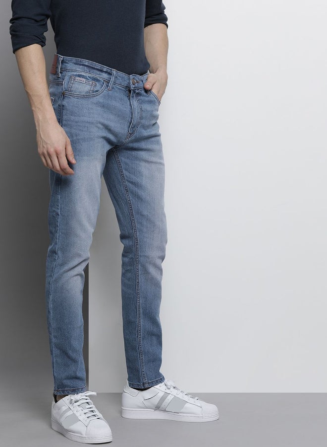 The Indian Garage Co Men Mid Wash Slim Fit Jeans - Image 2