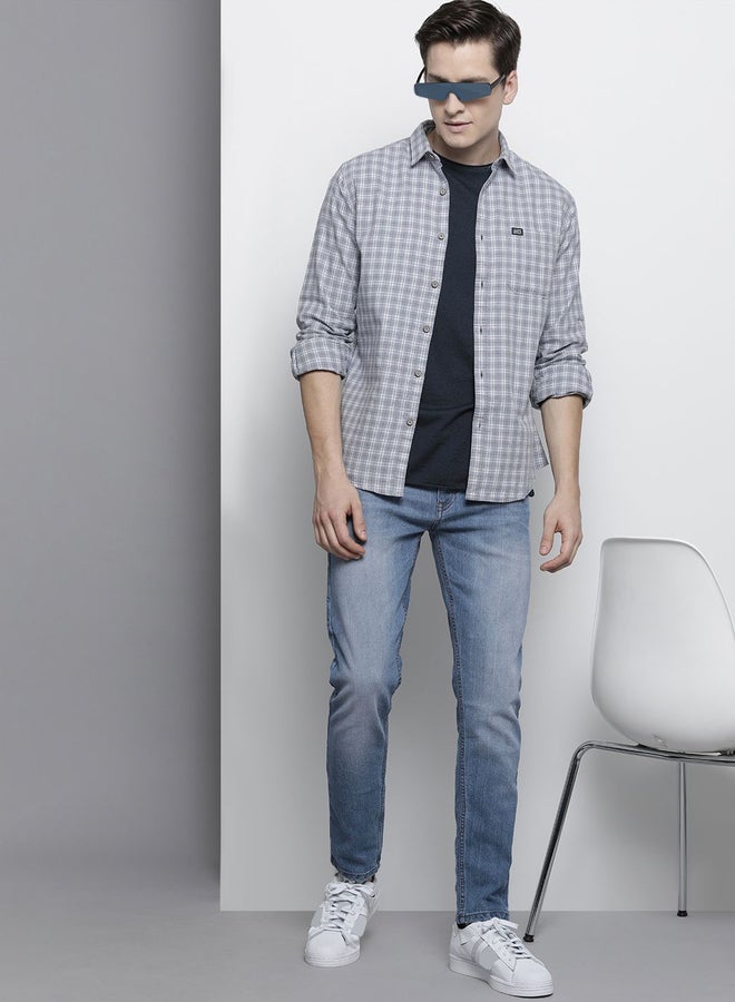 The Indian Garage Co Men Mid Wash Slim Fit Jeans - Image 5