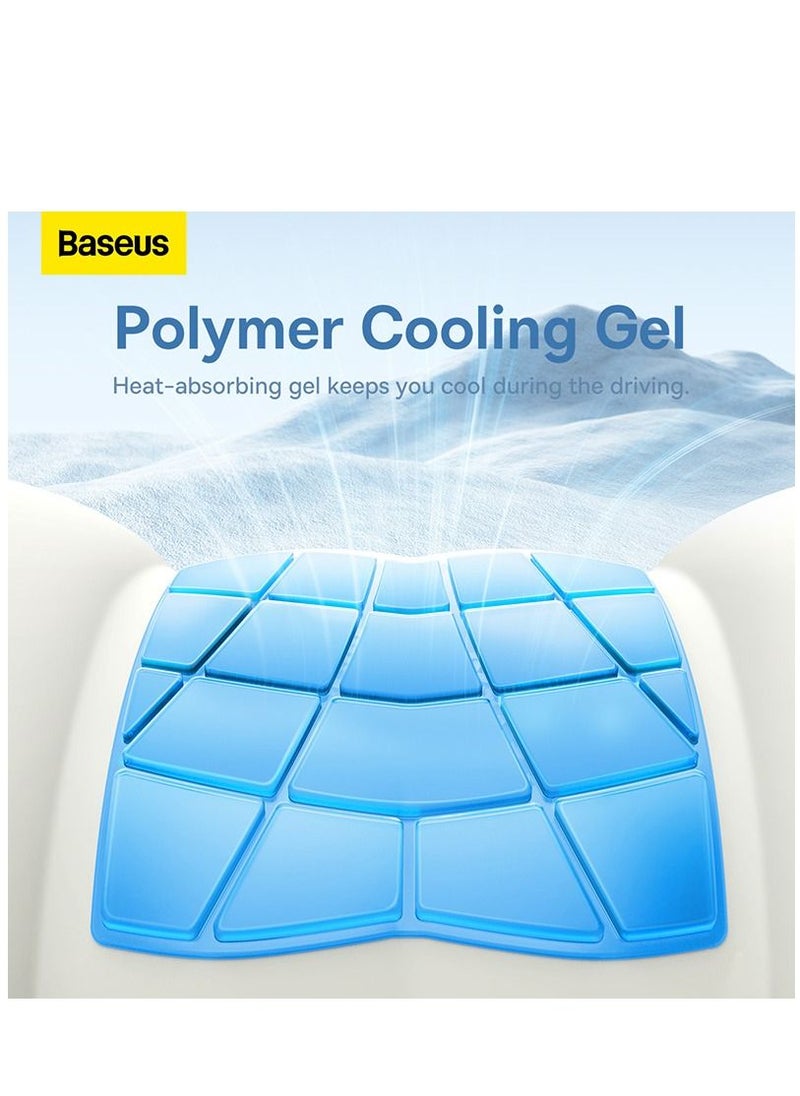 Baseus - Lumbar Support Pillow for Car, Memory Foam Lumbar Pain Relief Cushion - Comfortable Back Support for Driving, Office Chair, Wheelchair and Home Use - Comfortable and Breathable Back Cushion to Improve Correct Posture and Relieve Back Strain and Pain While Sitting for Long Periods - Black - Image 1