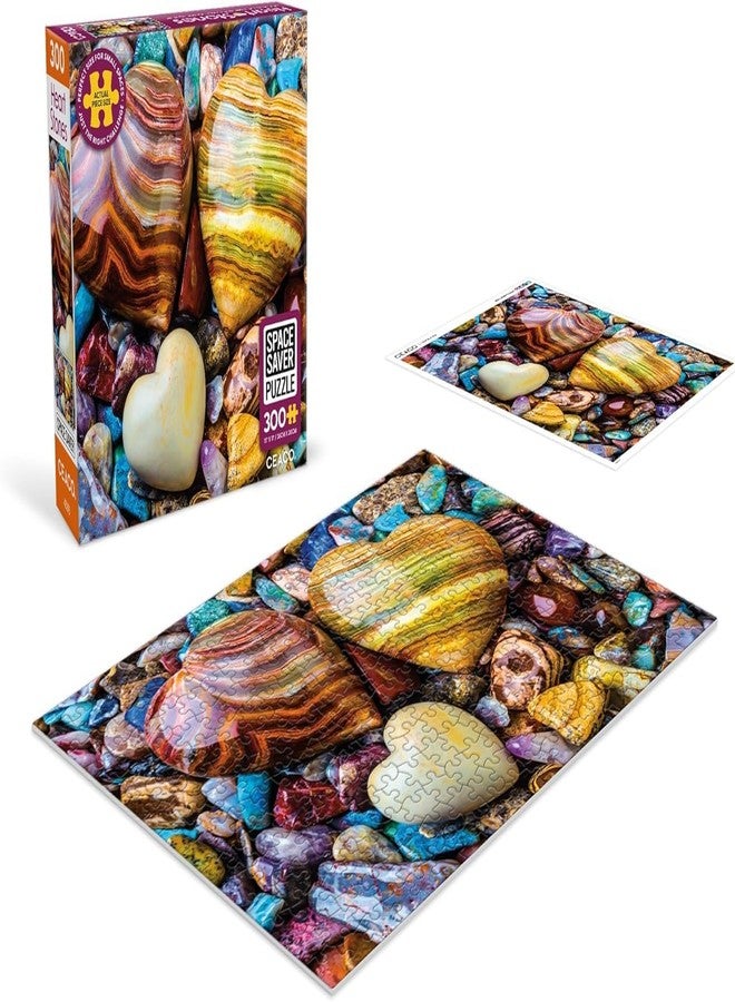 Ceaco - Heart Stones - 300 Piece Jigsaw Space Saver Puzzle - Puzzles for Smaller Spaces and Surfaces - Image 4
