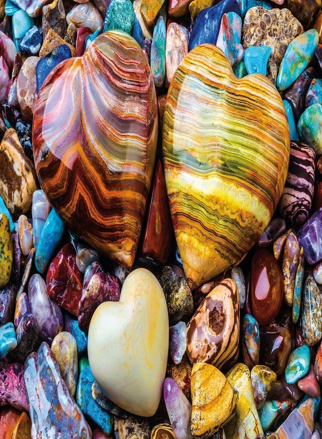 Ceaco - Heart Stones - 300 Piece Jigsaw Space Saver Puzzle - Puzzles for Smaller Spaces and Surfaces - Image 2