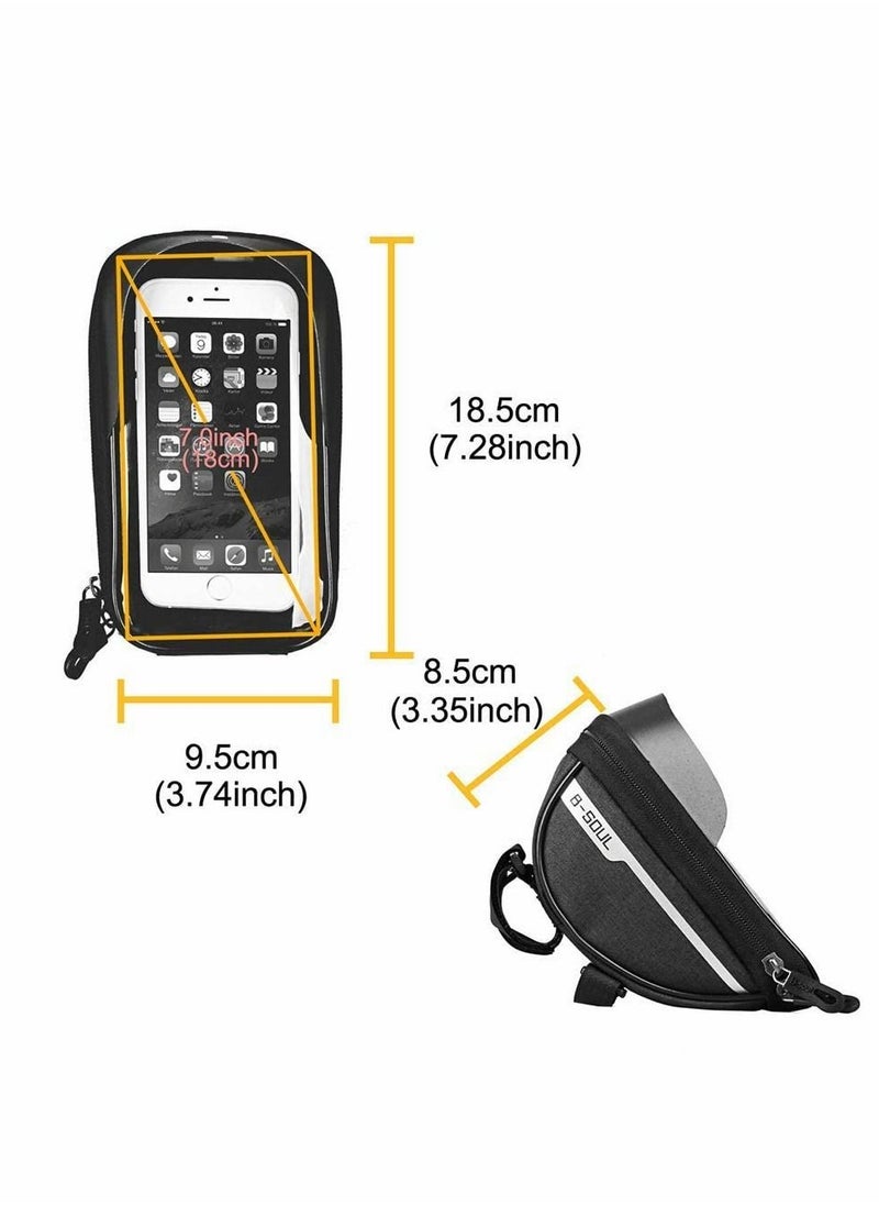 Y&D - Bike Cell Phone Front Rack Bag for Phones Under 6.5" - Image 1