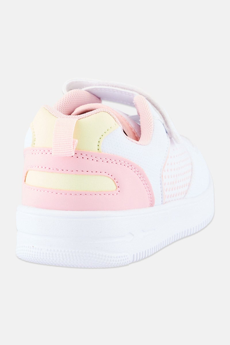 RBX Kids Girl Velcro Outdoor Shoes, White - Image 4