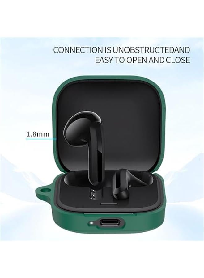 Upgrades Silicone Case Cover Not Slip & Shockproofs Protections Earbud Storage Bag Suitable for Redmi Buds 6 Earbud - Image 5