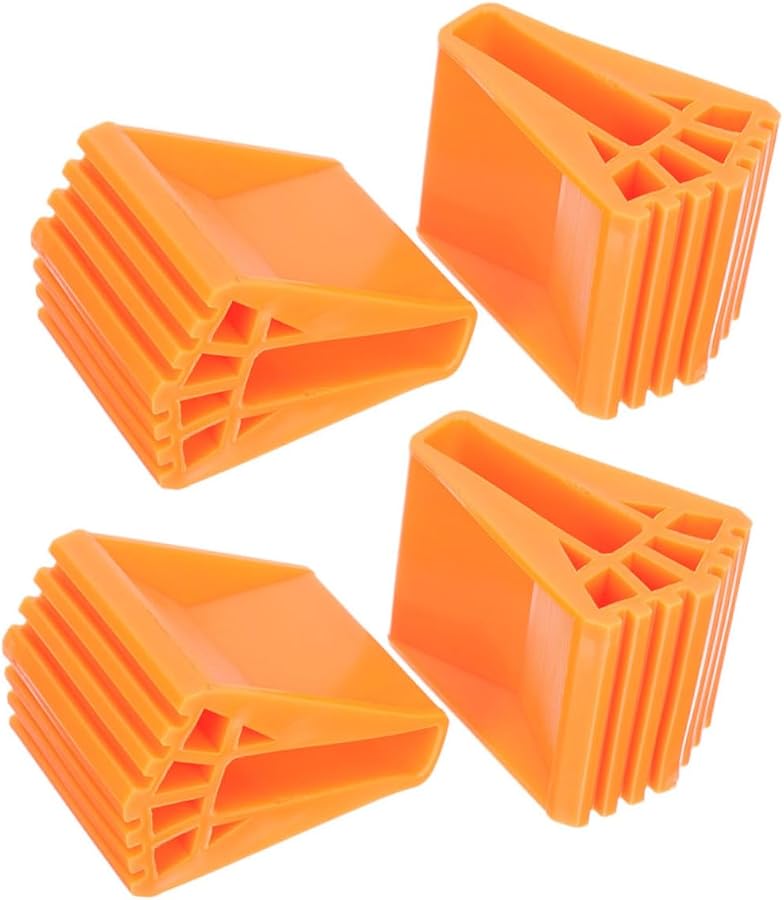 4 Pcs Non Slip Ladder Feet Covers Pads Stop Mat Leg Leveler For Stairs - Image 2
