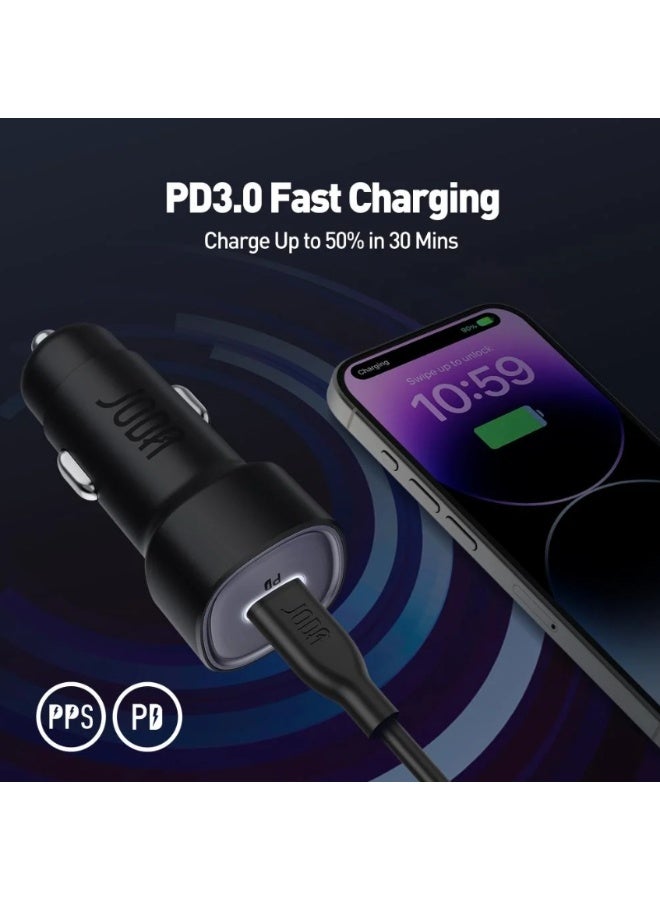 جودا شاحن سيارة JODA بقوة 20 واط بمنفذ تايب سي - اسود - Image 4