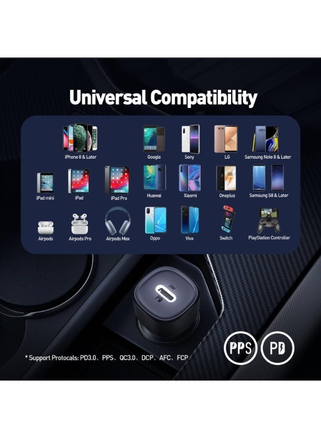 جودا شاحن سيارة JODA بقوة 20 واط بمنفذ تايب سي - اسود - Image 5