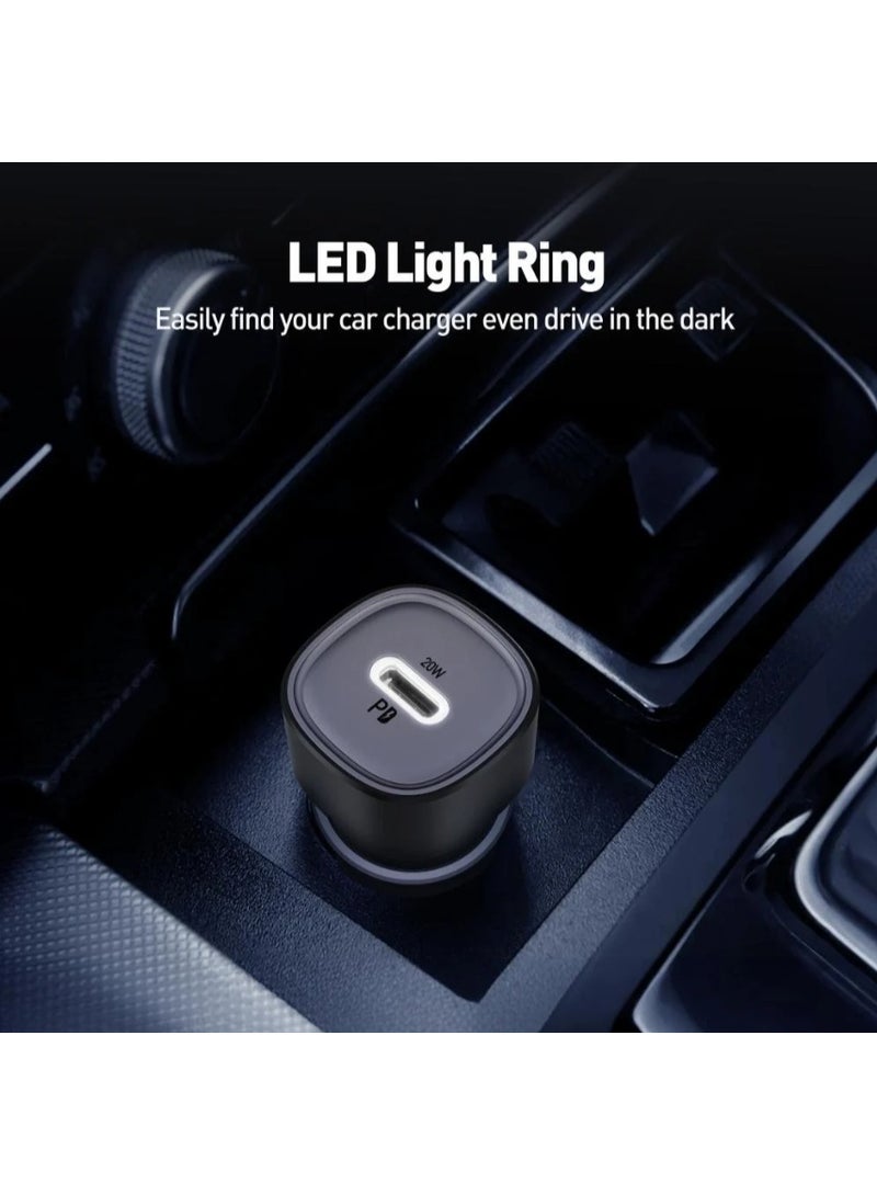 جودا شاحن سيارة JODA بقوة 20 واط بمنفذ تايب سي - اسود - Image 2