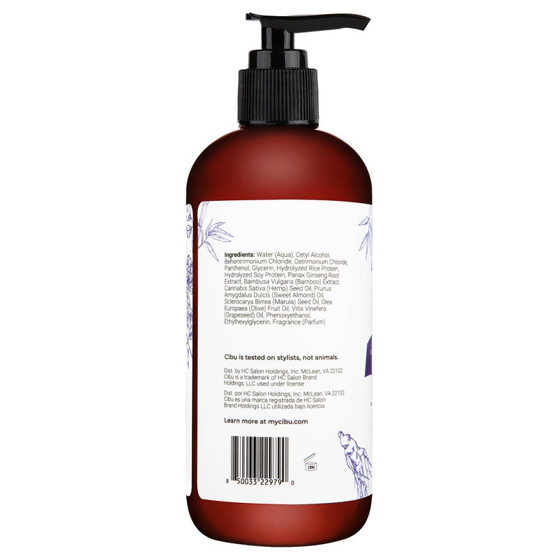CIBU Volumizing Pre-Shampoo Conditioner - Volume Conditioner for Fine Hair - Anti Breakage - Nutrient Rich Ginseng Soy Protein Bamboo - 11.83oz - Image 2