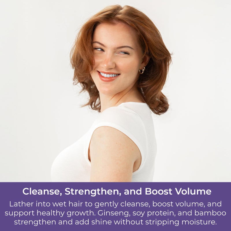 CIBU Volumizing Pre-Shampoo Conditioner - Volume Conditioner for Fine Hair - Anti Breakage - Nutrient Rich Ginseng Soy Protein Bamboo - 11.83oz - Image 5