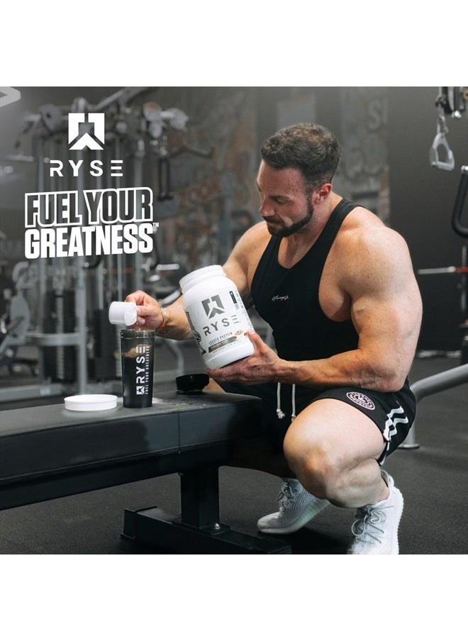 RYSE Up Supplements - Loaded Protein Powder | 25g Whey Protein Isolate & Concentrate | with Prebiotic Fiber & MCTs | Low Carbs & Low Sugar | 27 Servings (Chocolate Cookie Blast) - Image 1