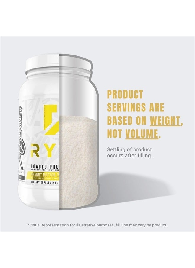 RYSE Up Supplements - Loaded Protein Powder | 25g Whey Protein Isolate & Concentrate | with Prebiotic Fiber & MCTs | Low Carbs & Low Sugar | 27 Servings (Chocolate Cookie Blast) - Image 1