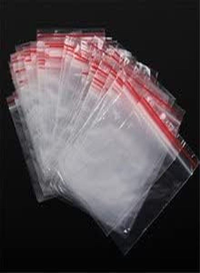 PMK E Store Zip Lock Pouch Reusable |Self Sealing Storage Pouch || Resealable Clear Plastic Bags Storage Pouches and Durable Press Seal Apply to Kitchen Storage (3 x 4, 100)