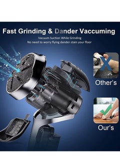 General Electric Callus Remover for Feet with Vacuum,Professional Pedicure Tools Kit Foot File Callus Remover,Rechargeable Waterproof File for Foot Care Deadskin Remover with 3 Heads 2 Speed LCD Display  - Image 4