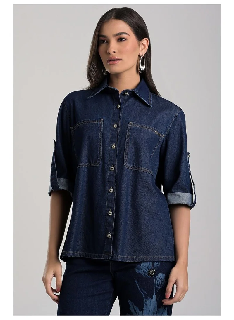 Jeans Shirt Flower