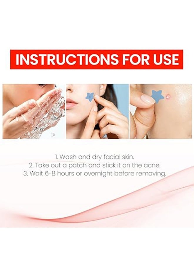 200 PCS Pimple Patches Stars, Hydrocolloid Acne Patches,  Spot Stickers for Face Acne Dots - Image 4