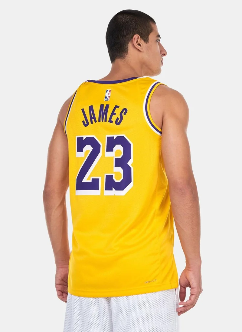 Nike Men's 22/23 NBA Los Angeles Lakers LeBron James Icon Edition Swingman Basketball Jersey