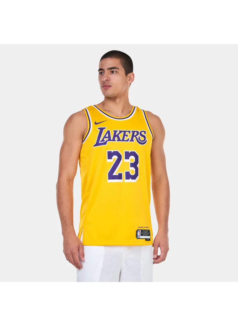 Nike Men's 22/23 NBA Los Angeles Lakers LeBron James Icon Edition Swingman Basketball Jersey