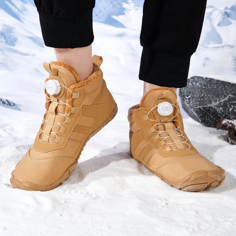 New Winter Five-Finger Snow Boots, Warm And Non-Slip, Outdoor Hiking Shoes, Water-Repellent, High-Heeled, Heat-Retaining Design - Image 5