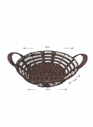 Plastic Hamper Basket Rounded Shape with Handles Durable for Storage Organization Multicolor 7x28x28cm - pzsku/Z6793A3B8159289BCF1DBZ/45/1741590369/78257d2d-0a69-48e1-b428-c13ba80efeb6