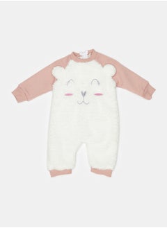 Baby Cotton Fur Playsuit full sleeves