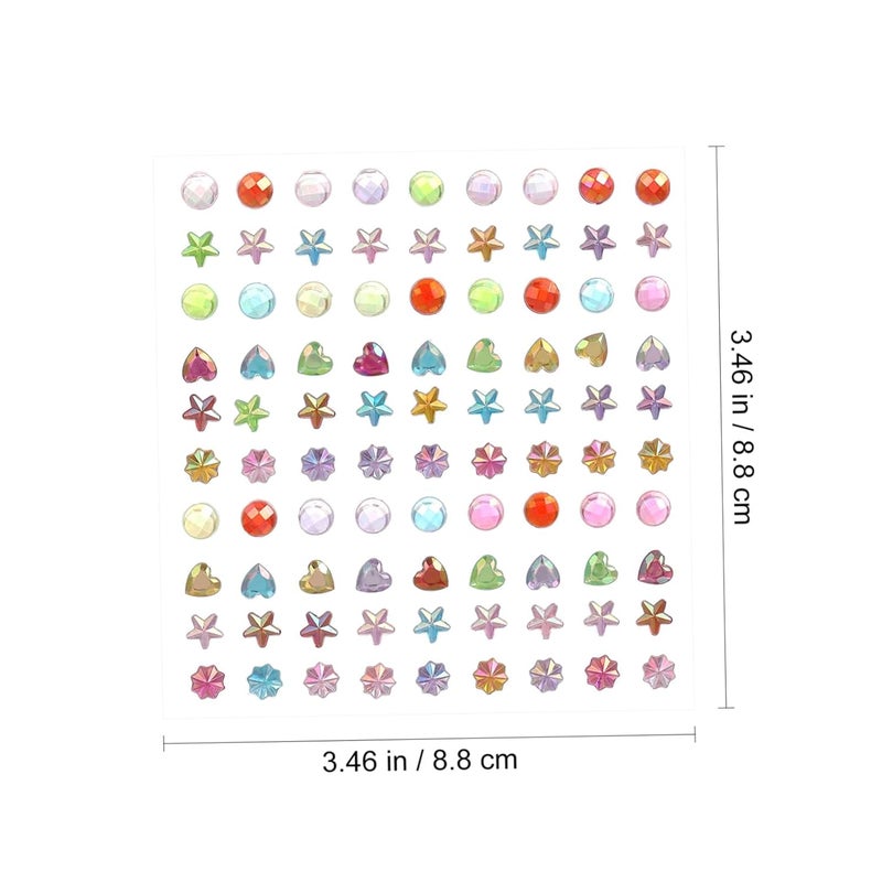 7Sheets Self Adhesive Rhinestone Stickers of Face Gems for Eye Makeup Crafts and Festival Decorations Easy Application Bling Jewels for Women - Image 2