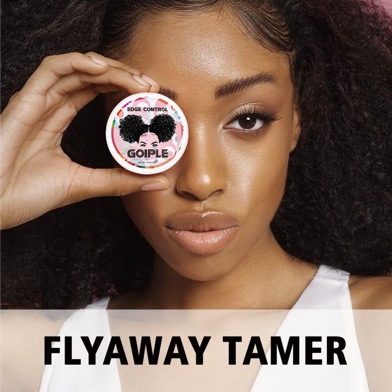 Goiple Edge Control Wax for Women Strong Hold Non-greasy Edge Smoother Pineapple Scent (4oz+0.7oz+Edge Brushes*2+ Edge Scarf) - Image 5