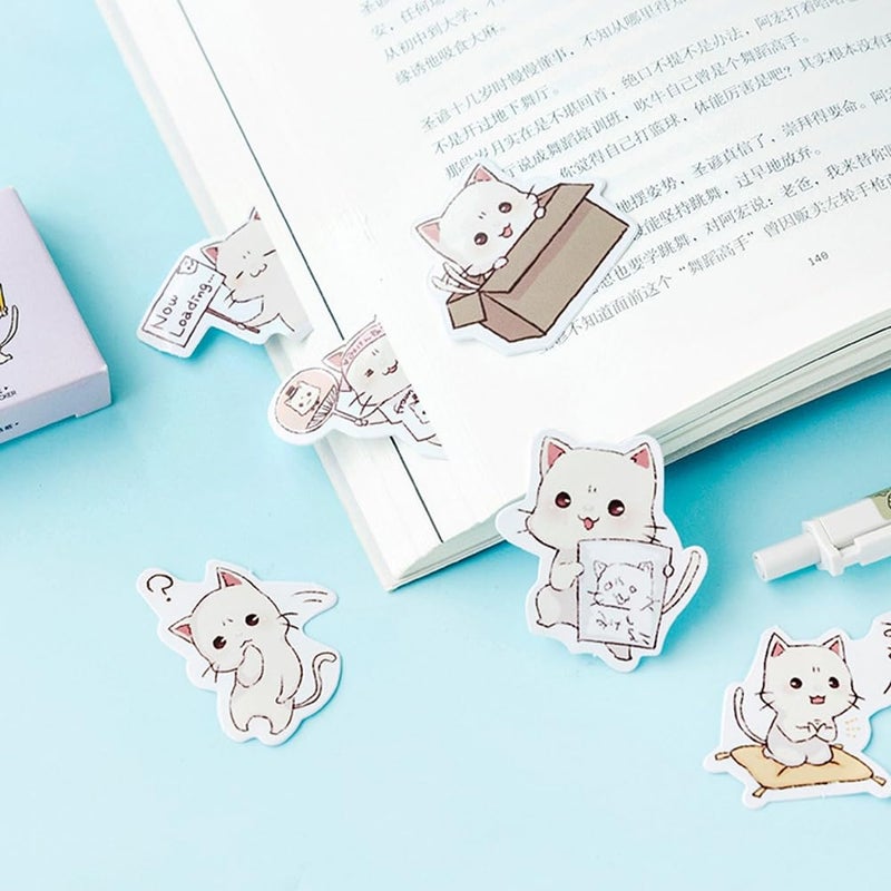 Obujopal 45pcs Cute Cat Stickers for Scrapbooking, Bullet Journal, DIY Decoration, Planners, Suitcase, Diary, Notebooks, Album, Laptop, Phone Cases, and Art Crafts - Image 5