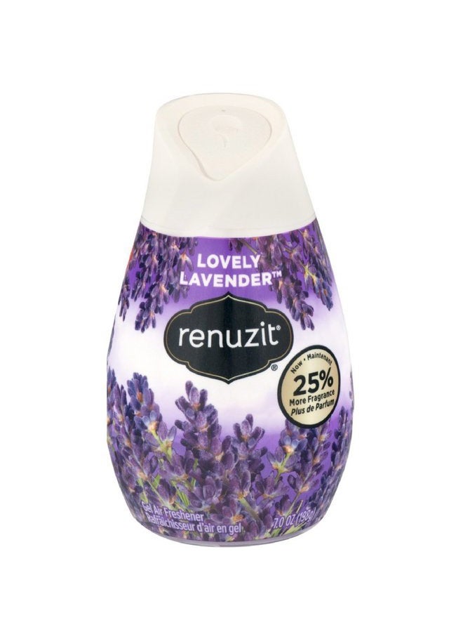 Gel Solid Air Freshener, Lovely Lavender Scent, Nonstop Freshness, 12 Total Air Freshener Cones, Brand is Renuzit.