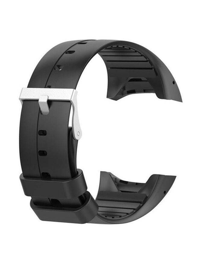NIBEMINENT Silicone Band For Polar M430 Black - Image 1