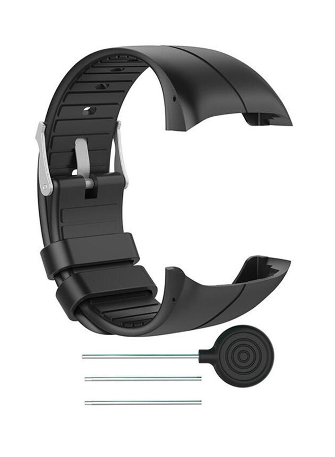 NIBEMINENT Silicone Band For Polar M430 Black - Image 2
