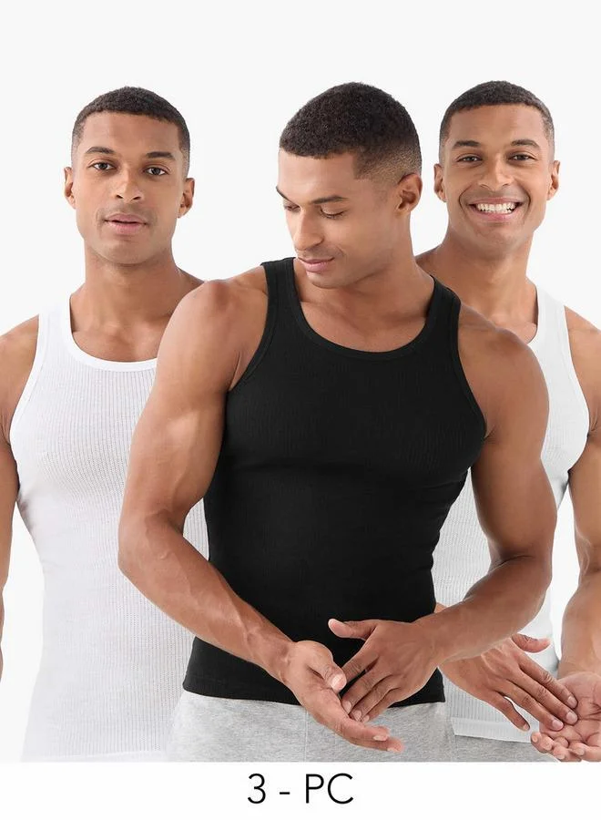 سبلاش فيڤ Set of 3 - Waffle Textured Vest