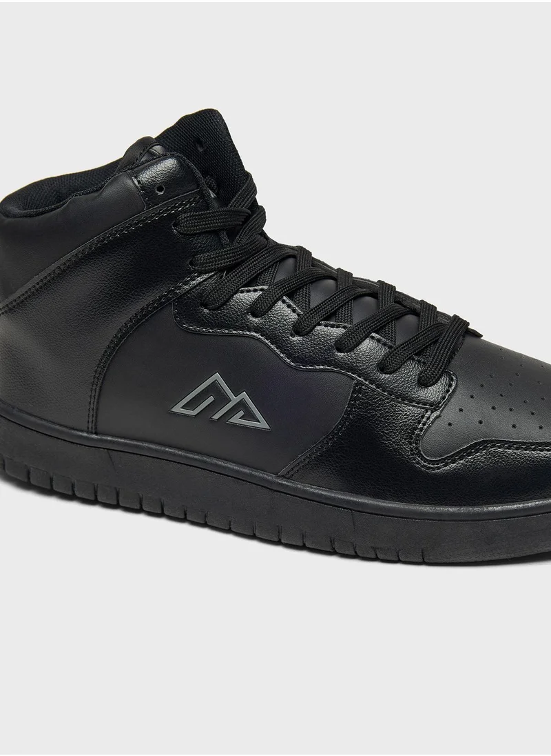 Oaklan by Shoexpress Lace Up High Top Sneakers