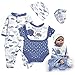 Pedolltree Reborn Baby Doll Clothes Little Elephant 5pcs Outfit Set for 2023 inches Reborn Baby Boy Doll Clothes Accessories - Image 2