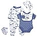 Pedolltree Reborn Baby Doll Clothes Little Elephant 5pcs Outfit Set for 2023 inches Reborn Baby Boy Doll Clothes Accessories - Image 4