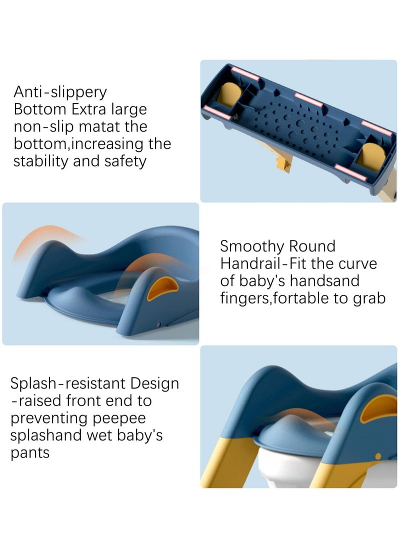 إي سي في في Potty Training Toilet Seat, Adjustable Non slip Children, Foldable Stool With Ladder, Used In Most Toil  - Image 3