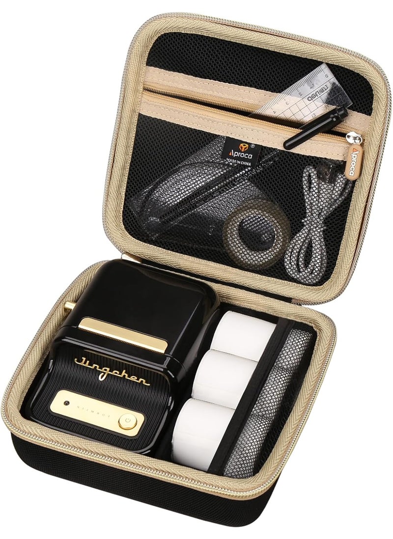 Aproca Aproca Black Hard Storage Protective Case for NIIMBOT B21 Label Printer and Label Tapes  - Image 1