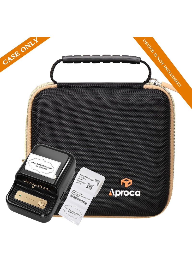 Aproca Aproca Black Hard Storage Protective Case for NIIMBOT B21 Label Printer and Label Tapes  - Image 4