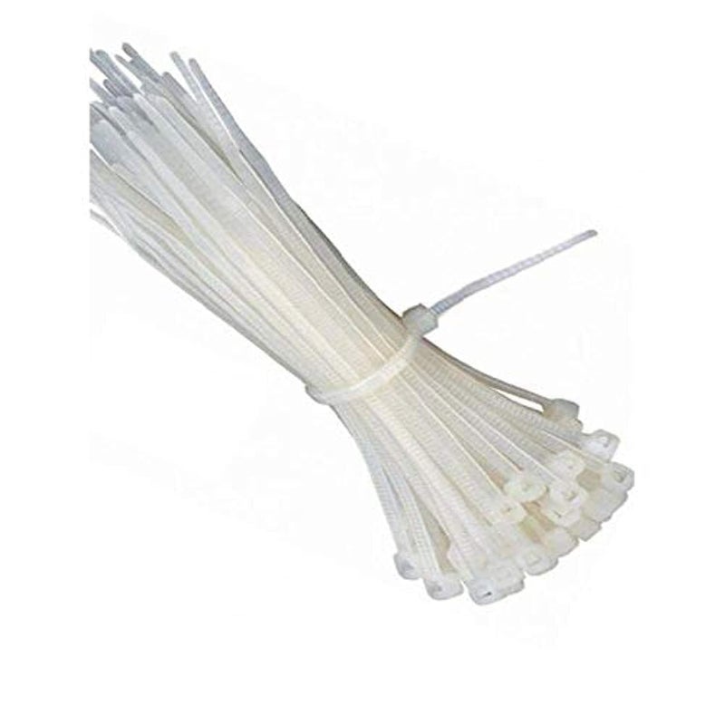 Plastic Drawstring (100 Pieces, 37cm, White)
