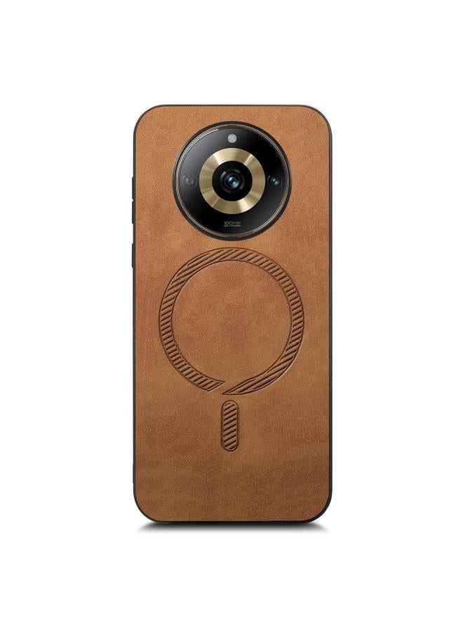 اس-توب جراب خلفي مغناطيسي من البولي يوريثان لهاتف Realme 11 Pro / Pro+ Retro MagSafe - Image 2