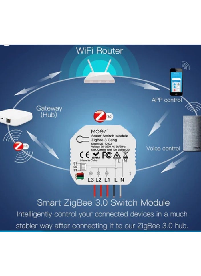 MOES Smart switch module zigbee 3 gang - pzsku/Z67942FBB7448E37D198AZ/45/_/1720706708/6c15c454-0ac5-4f24-a77b-f34ce6b01815